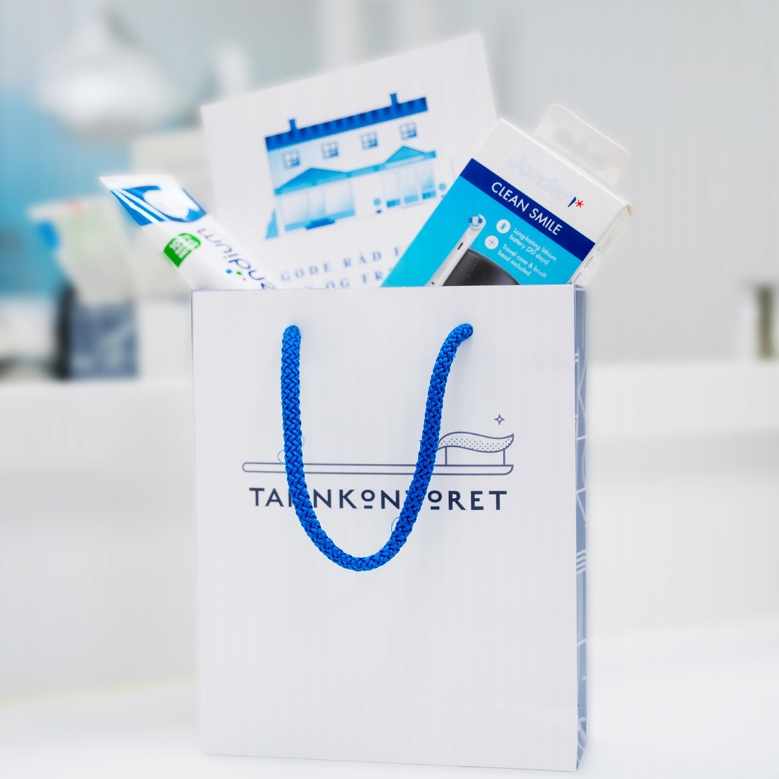 Tannkontoret goodie bag elektrisk tannborste